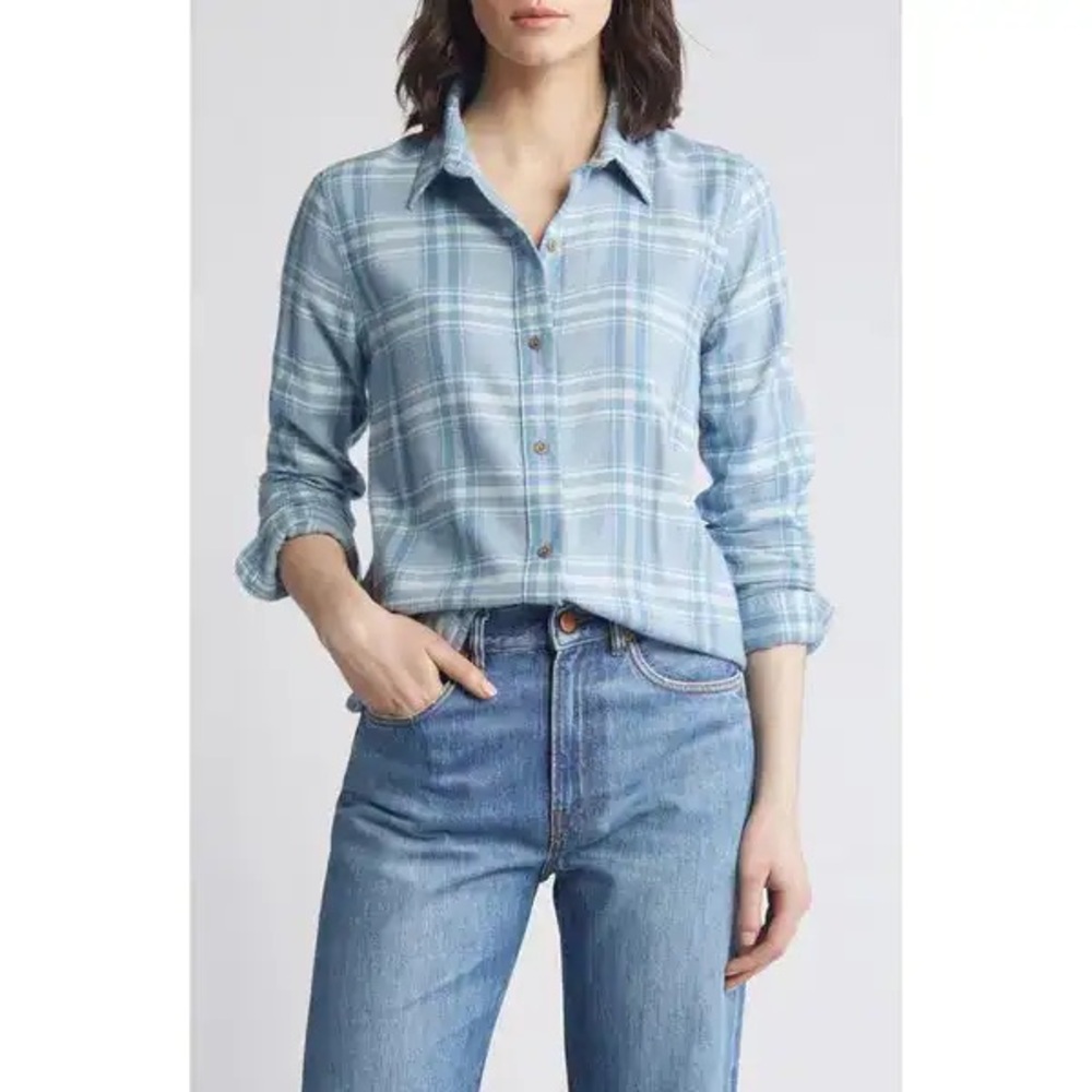 Faherty | The Classic Flannel Shirt | Size‎ Large | Rivington Plaid